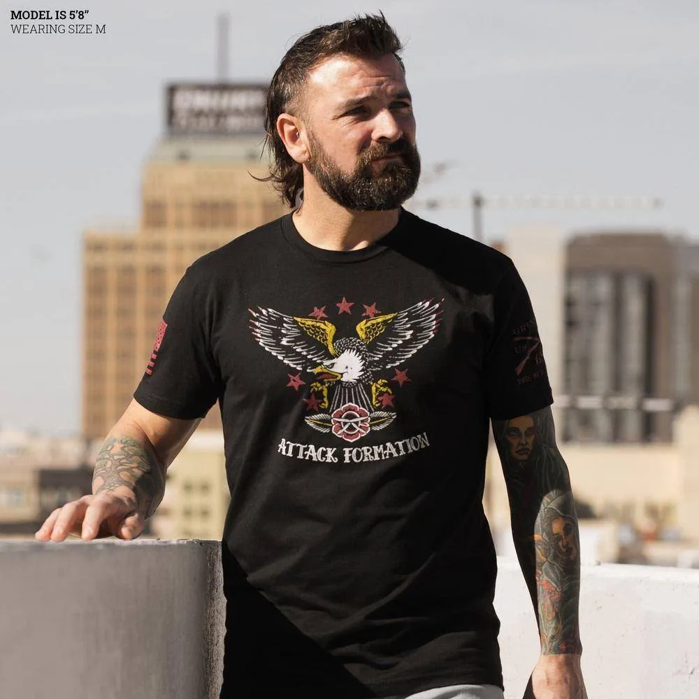 Attack Formation T-Shirt - Black