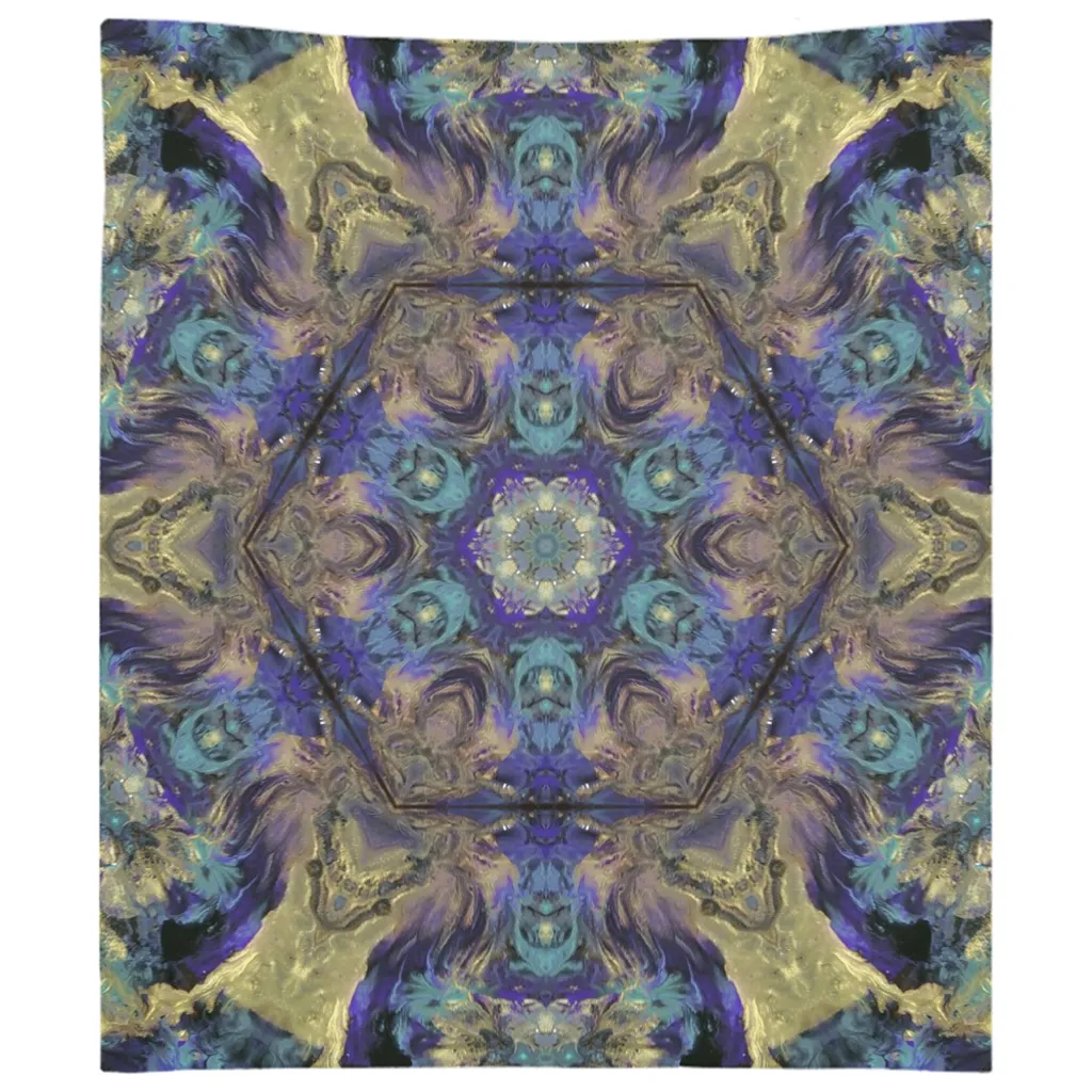 Golden Hex Tapestry