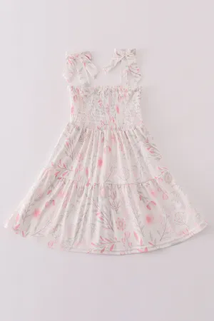Pink Blush Meadow Smocked Mom&me Dress