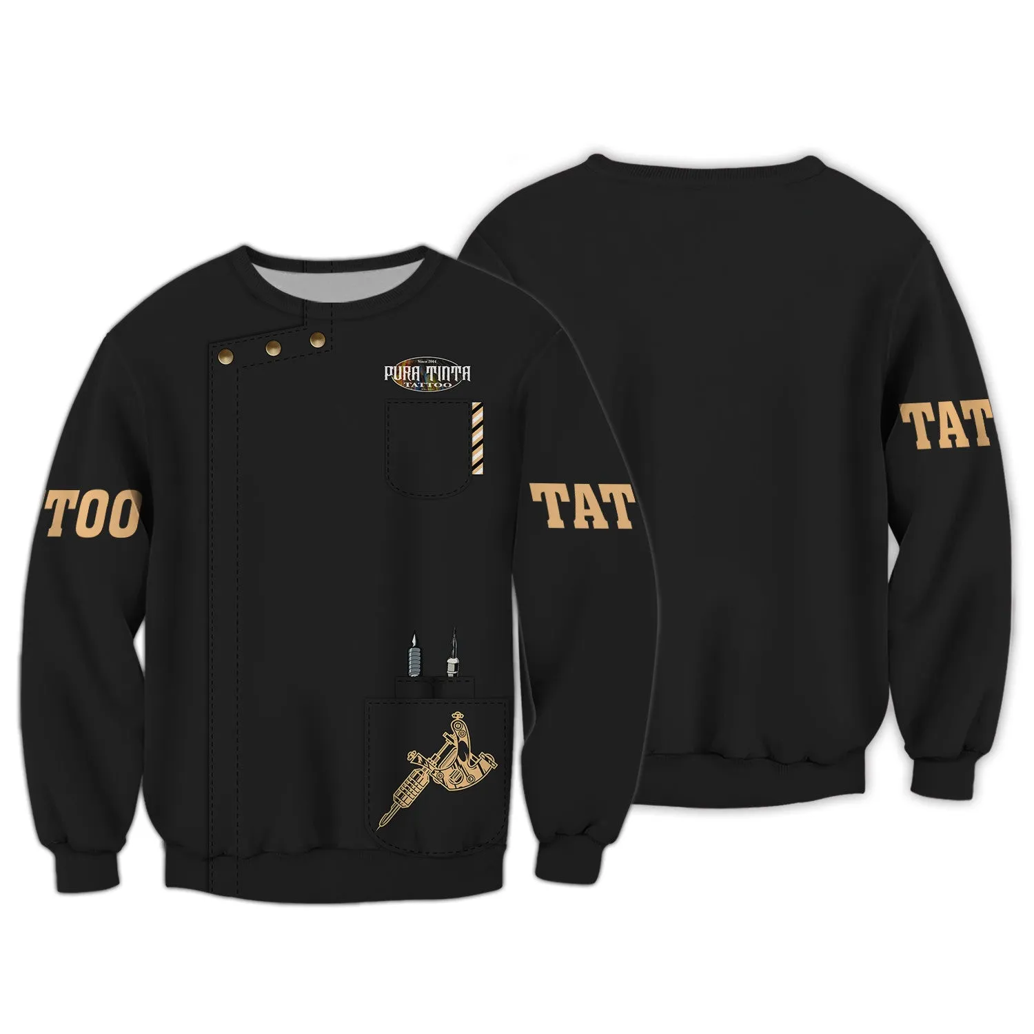 Tattoo 3D Printed Hoodie T Shirt [Non Workwear]