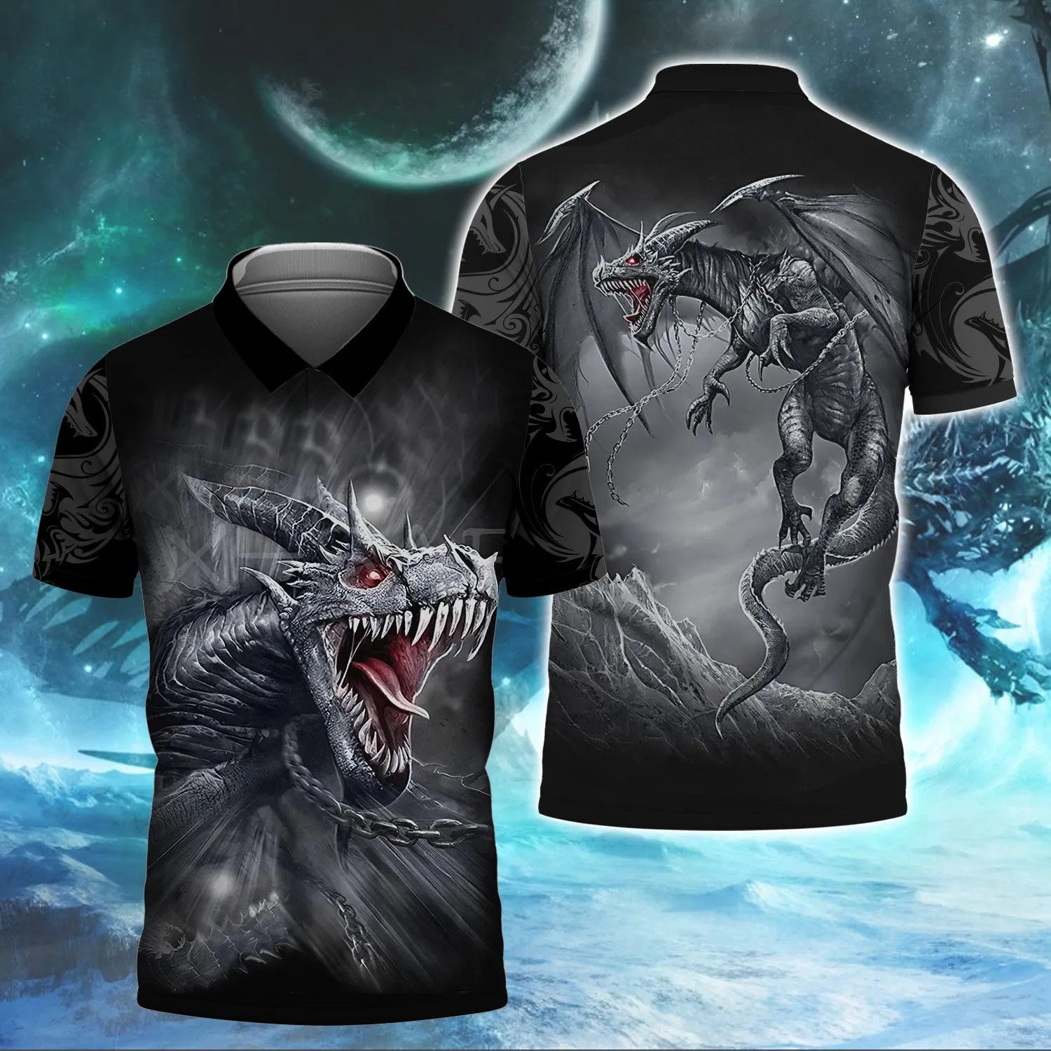 Tattoo And Dungeon Dragon 3D Full Print Shirts