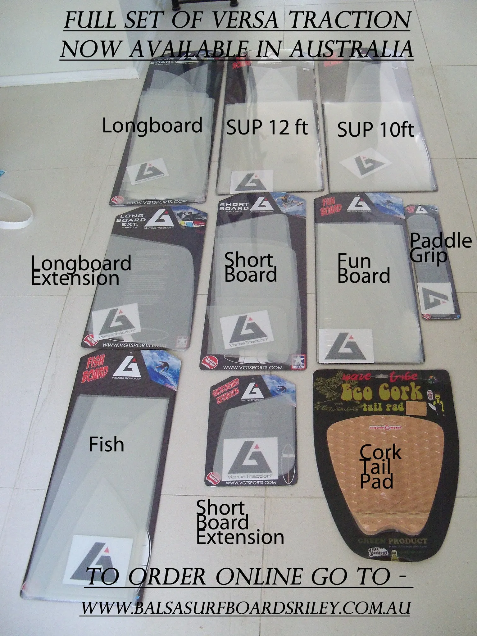 Versa Traction clear DECK grip tape for surfboards